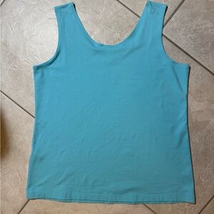 🩵Chico’s 2 turquoise blue, stretchy, great for travel EUC🩵
